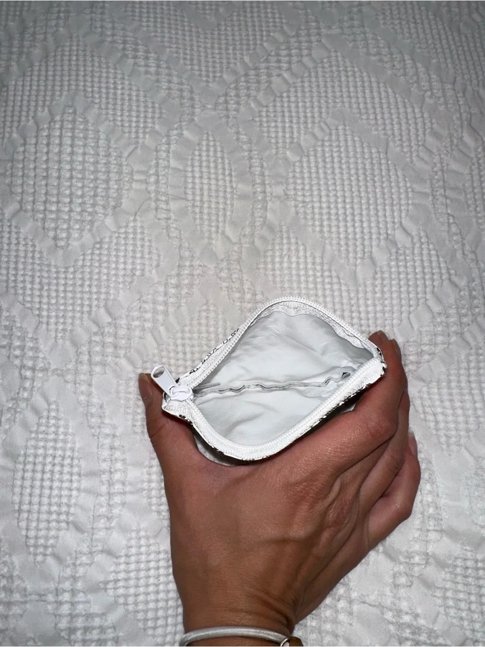 Lululemon White Coin Purse